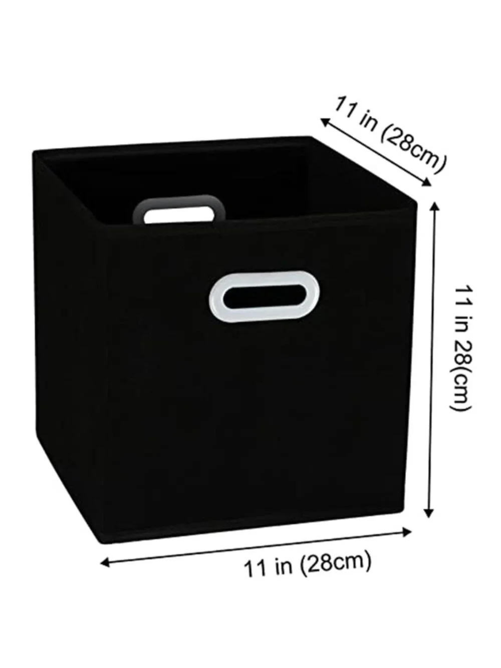 Fabric Cloth Storage Bins Cube Organizer with Dual Handles Foldable Baskets